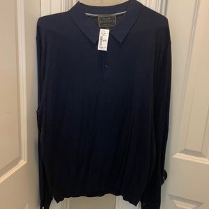 Men’s Jos A Banks Reserve cotton silk sweater.